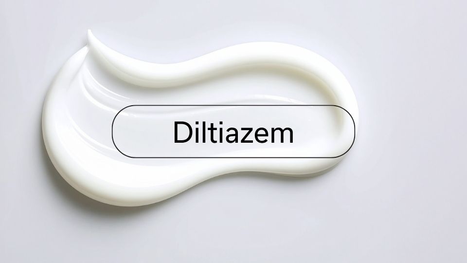 White diltiazem cream texture swatch, the active ingredient in Bummed's prescription anal fissure cream